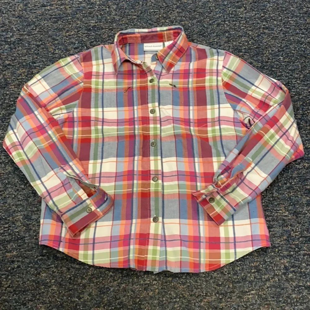 Alfred Dunner Plaid Button Down Shirt sz.8 petite